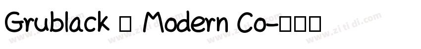 Grublack – Modern Co字体转换